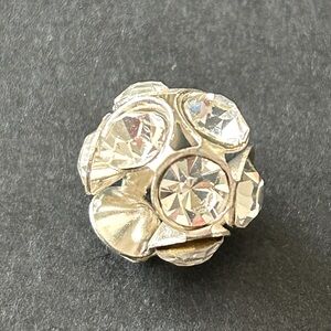 Pandora style cluster charm , silver